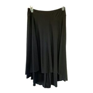 2/$40. NWD New Woman Design Vintage Slinky High Low Black Skirt Size M
